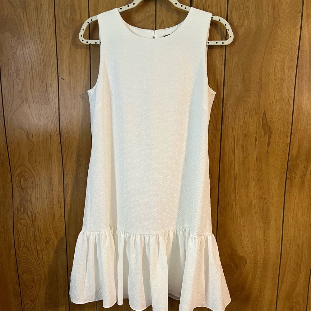 Tommy Hilfiger White Textured Dress